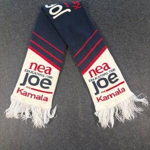 NEA Joe Biden Kamala Harris Scarf OSFM Blue White Red Educators for Joe Kamala